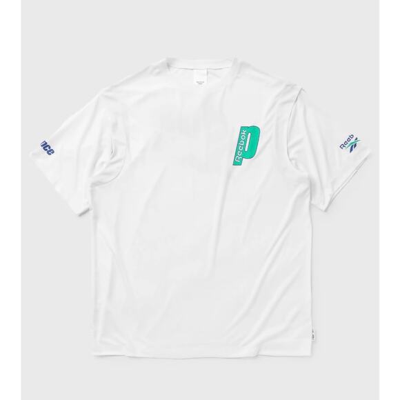 NWT Reebok x Prince Logo-Print T-Shirt – White – Size M - Picture 2 of 10